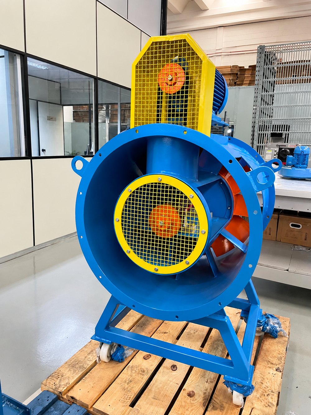 Estrutura de fabricação Fluxion Ventiladores